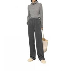 NEW MEILLEUR MOMENT women's high-rise straight leg pants in smoke